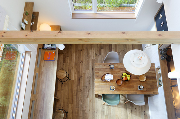 家族リビング　みんなが時間を共有　北欧スタイルの家　リノベーションモデルハウス　札幌　注文住宅　工務店　ハウスメーカー