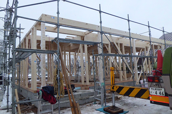 Y様邸の大工工事が始まりました♪