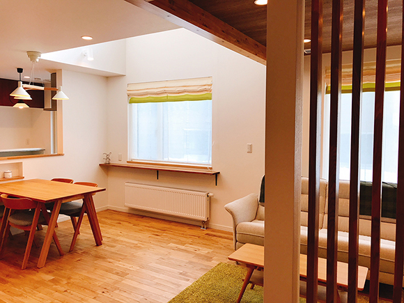 光の入りにくい土地でも明るい家　リノベーション　札幌　注文住宅　工務店　ハウスメーカー