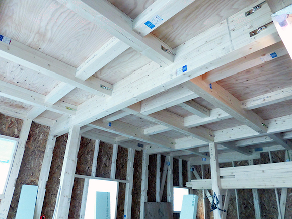 骨組みに使われる木材（構造木材）