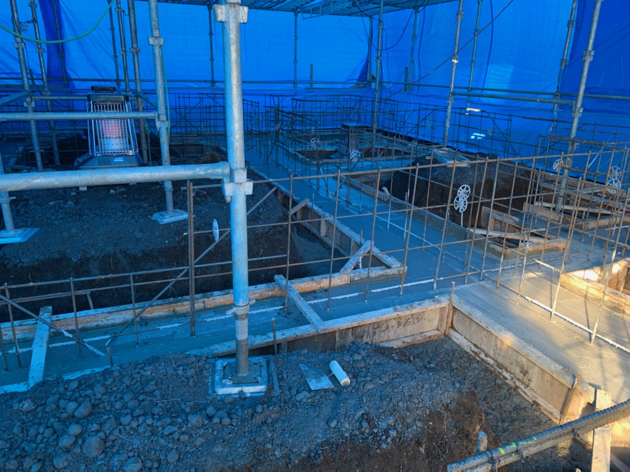 冬の基礎工事(S様邸 第1回)